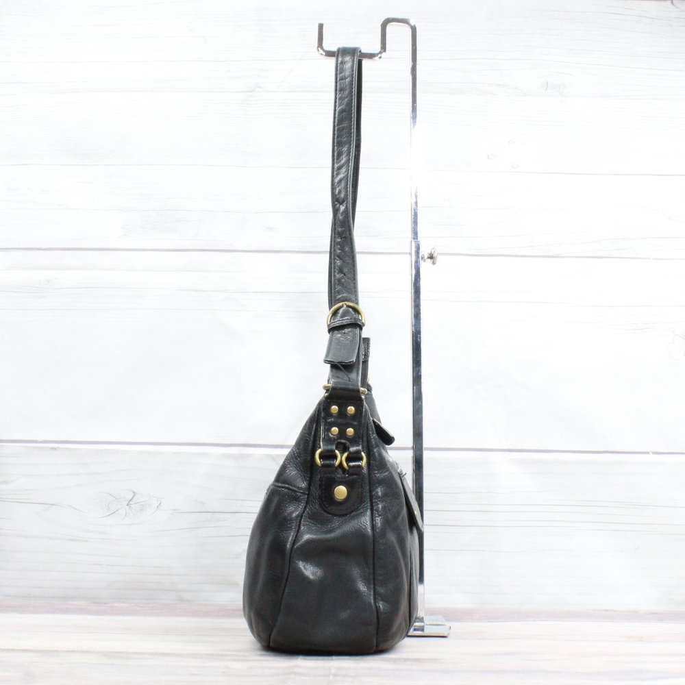 Stone Mountain Womens Black Nylon Shoulder Crossbody Bag - Picture 4 of 9